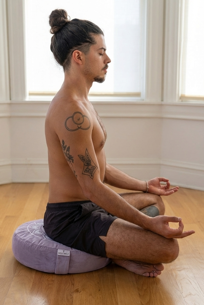 כרית מדיטציה במילוי כוסמת