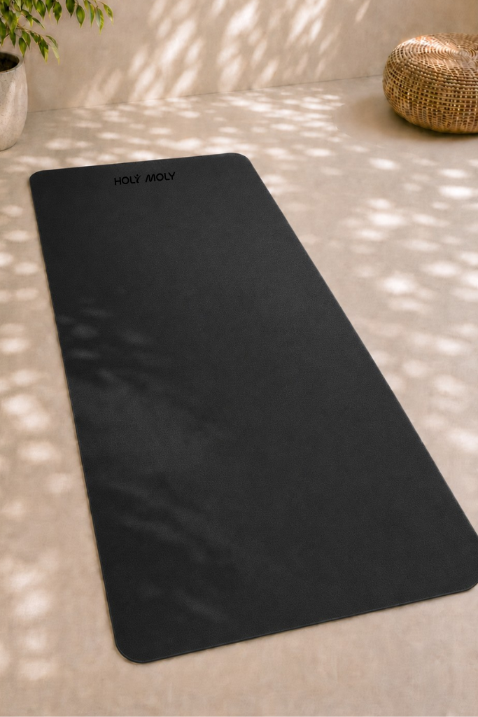 Non Slip Coconut Grip Mat - Clean Black