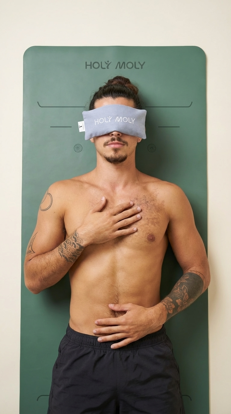 כרית עיניים להרפייה - במילוי פשתן ולבנדר