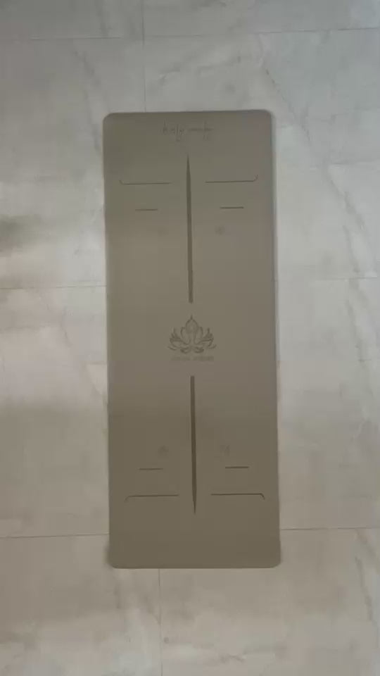 מזרן יוגה מקצועי מגומי טבעי ואקולוגי – דגם בוהו - 4 מ"מ