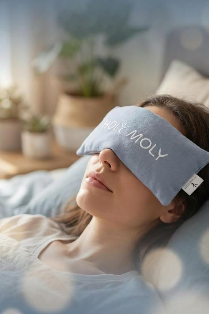 כרית עיניים להרפייה - במילוי פשתן ולבנדר