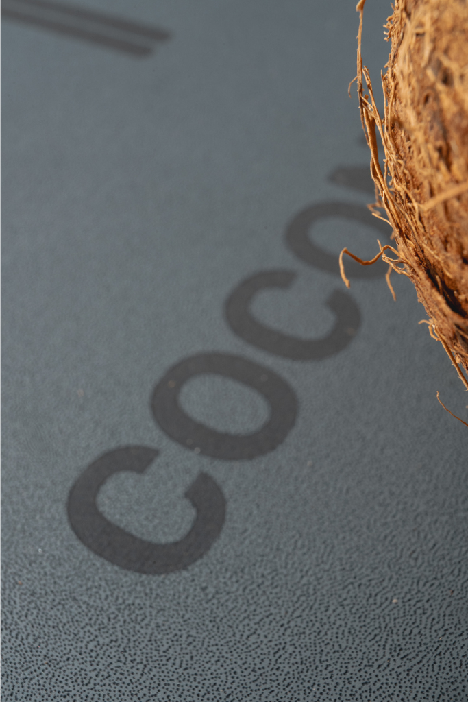 Non Slip Coconut Grip Mat - Black