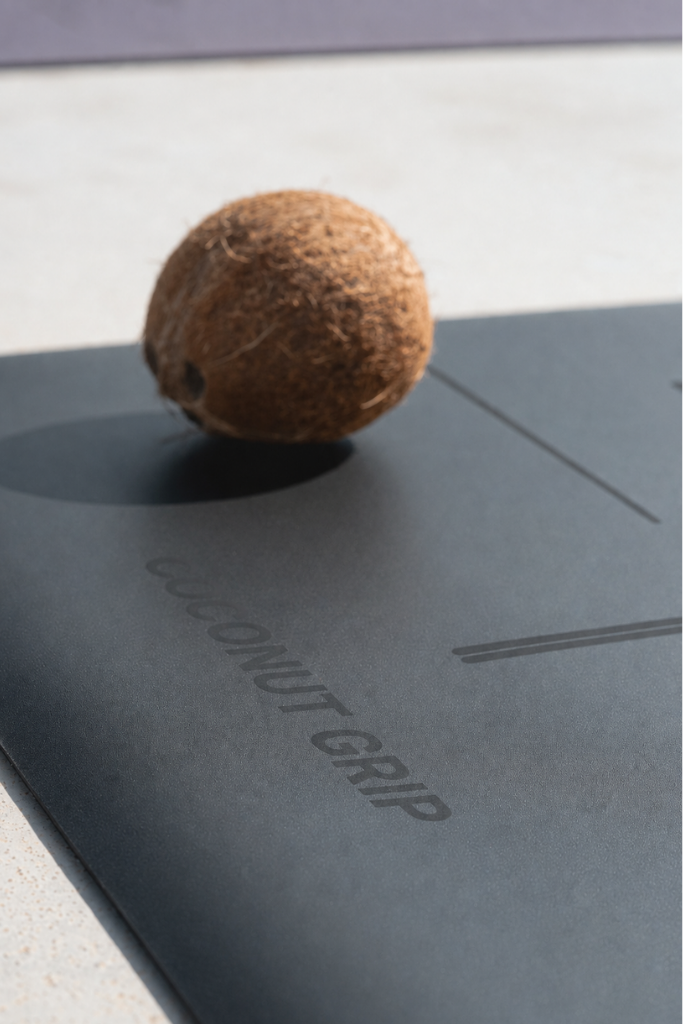 Non Slip Coconut Grip Mat - Black