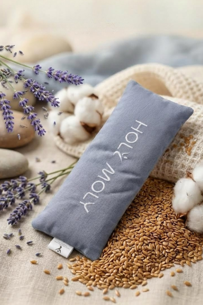 כרית עיניים להרפייה - במילוי פשתן ולבנדר